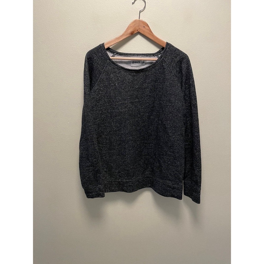 Pact Black Long Sleeve Hoodie Sweatshirt